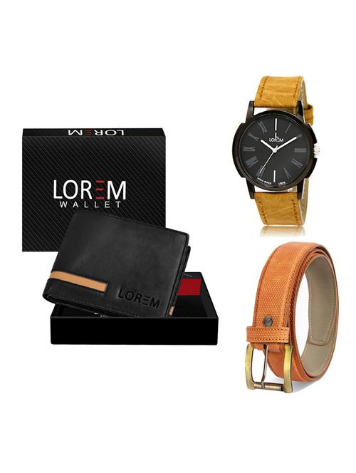 belt, wallet & watch gift combo - 19362517 - Very Small Image - 1