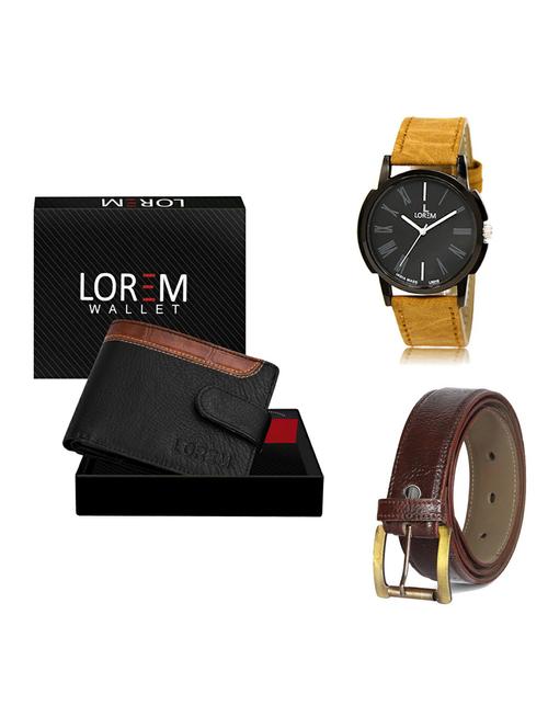 belt, wallet & watch gift combo - 19362528 - Very Small Image - 1