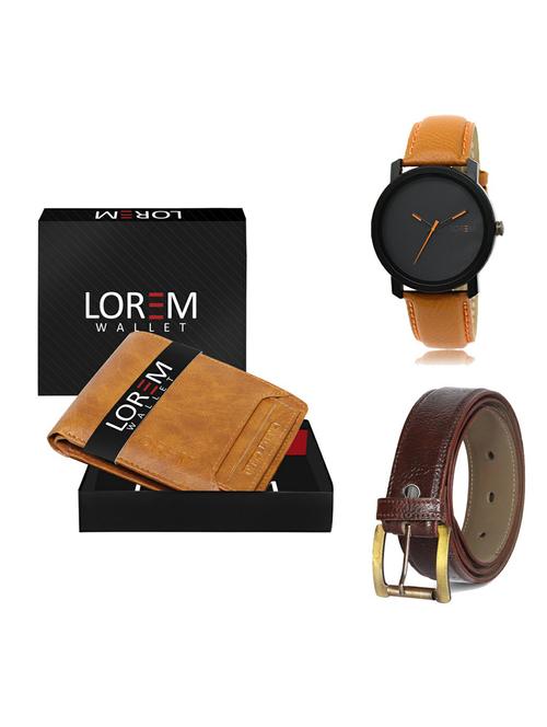 belt, wallet & watch gift combo - 19362546 - Very Small Image - 1
