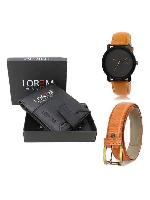 belt, wallet & watch gift combo - 19362550 - Very Small Image - 1