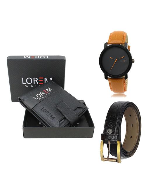 belt, wallet & watch gift combo - 19362551 - Very Small Image - 1