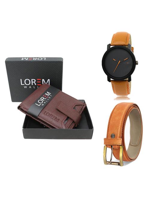 belt, wallet & watch gift combo - 19362553 - Very Small Image - 1