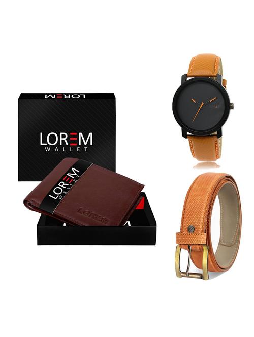 belt, wallet & watch gift combo - 19362568 - Very Small Image - 1