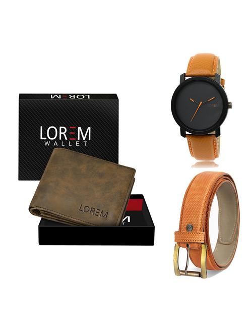 belt, wallet & watch gift combo - 19362601 - Very Small Image - 1