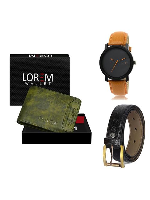 belt, wallet & watch gift combo - 19362608 - Very Small Image - 1