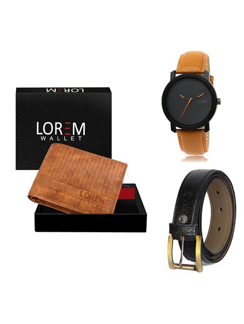 belt, wallet & watch gift combo - 19362614 - Very Small Image - 1