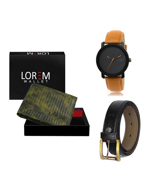 belt, wallet & watch gift combo - 19362617 - Very Small Image - 1