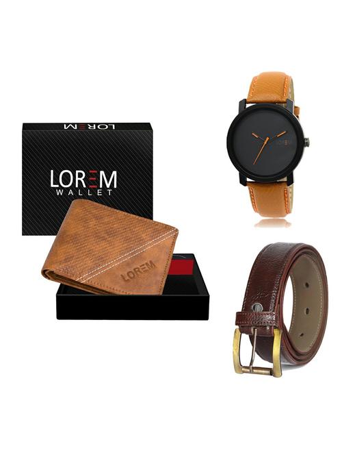 belt, wallet & watch gift combo - 19362627 - Very Small Image - 1
