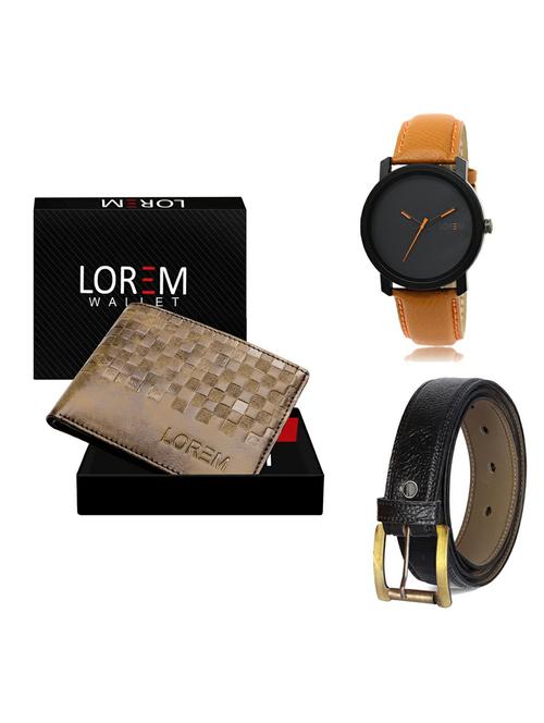 belt, wallet & watch gift combo - 19362635 - Very Small Image - 1