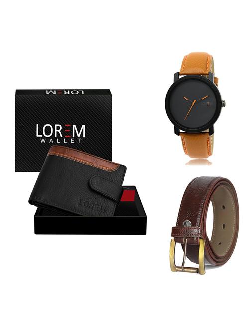 belt, wallet & watch gift combo - 19362663 - Very Small Image - 1