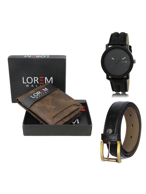 belt, wallet & watch gift combo - 19362677 - Very Small Image - 1