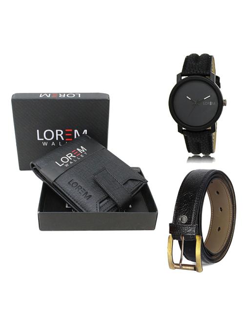 belt, wallet & watch gift combo - 19362686 - Very Small Image - 1