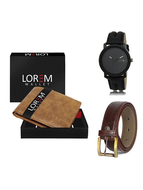 belt, wallet & watch gift combo - 19362702 - Very Small Image - 1