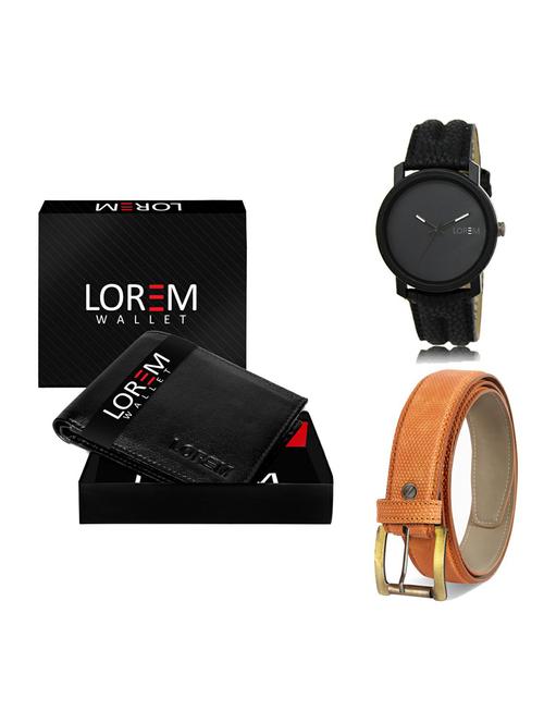 belt, wallet & watch gift combo - 19362706 - Very Small Image - 1