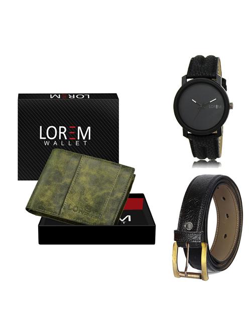 belt, wallet & watch gift combo - 19362716 - Very Small Image - 1