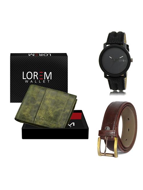 belt, wallet & watch gift combo - 19362717 - Very Small Image - 1