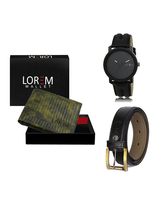 belt, wallet & watch gift combo - 19362752 - Very Small Image - 1
