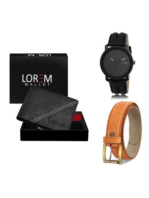 belt, wallet & watch gift combo - 19362766 - Very Small Image - 1