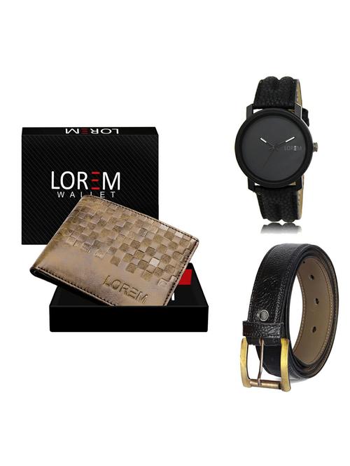 belt, wallet & watch gift combo - 19362770 - Very Small Image - 1