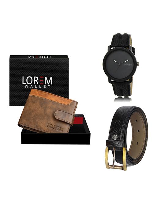 belt, wallet & watch gift combo - 19362794 - Very Small Image - 1