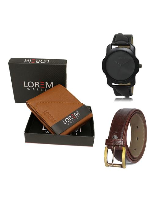 belt, wallet & watch gift combo - 19362804 - Very Small Image - 1