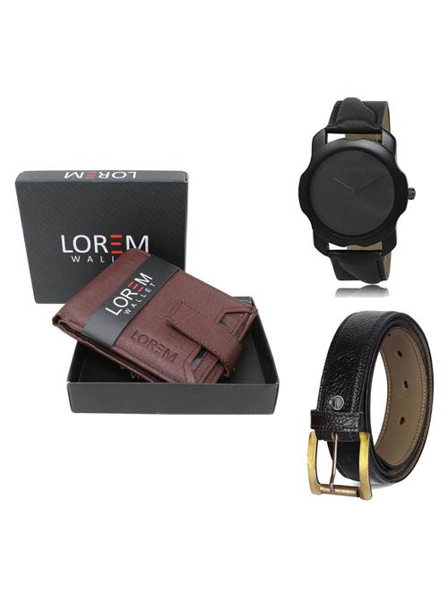belt, wallet & watch gift combo - 19362824 - Very Small Image - 1