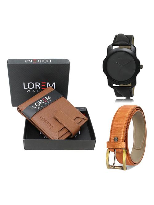 belt, wallet & watch gift combo - 19362826 - Very Small Image - 1