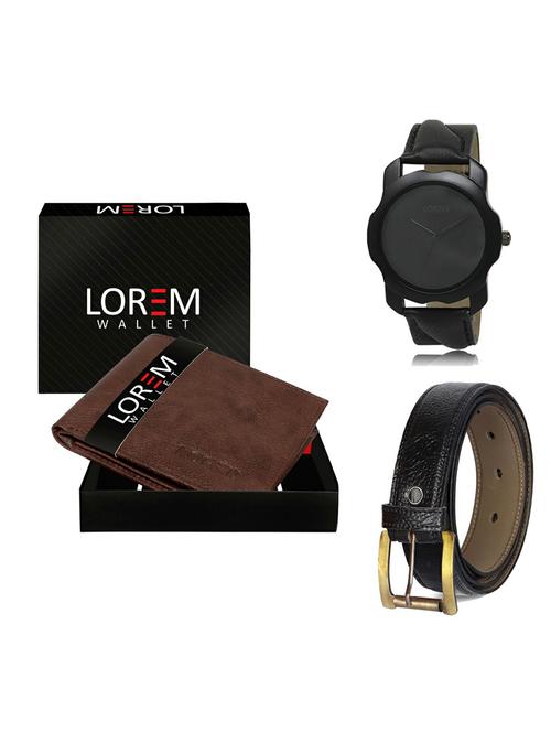 belt, wallet & watch gift combo - 19362833 - Very Small Image - 1