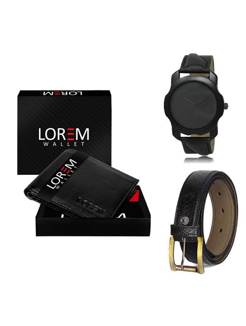belt, wallet & watch gift combo - 19362842 - Very Small Image - 1