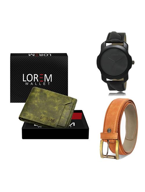 belt, wallet & watch gift combo - 19362844 - Very Small Image - 1