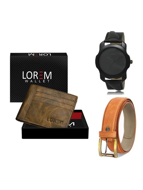 belt, wallet & watch gift combo - 19362853 - Very Small Image - 1