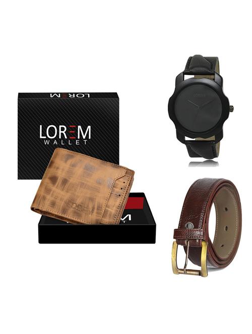 belt, wallet & watch gift combo - 19362861 - Very Small Image - 1