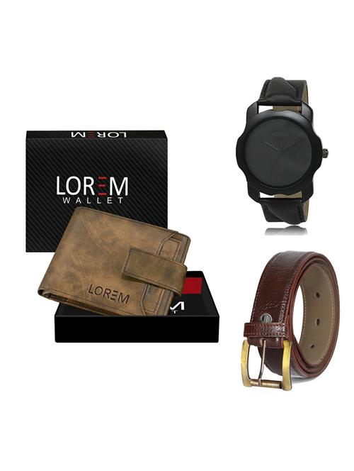 belt, wallet & watch gift combo - 19362867 - Very Small Image - 1
