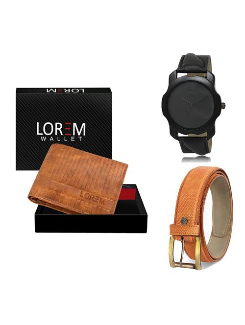 belt, wallet & watch gift combo - 19362883 - Very Small Image - 1