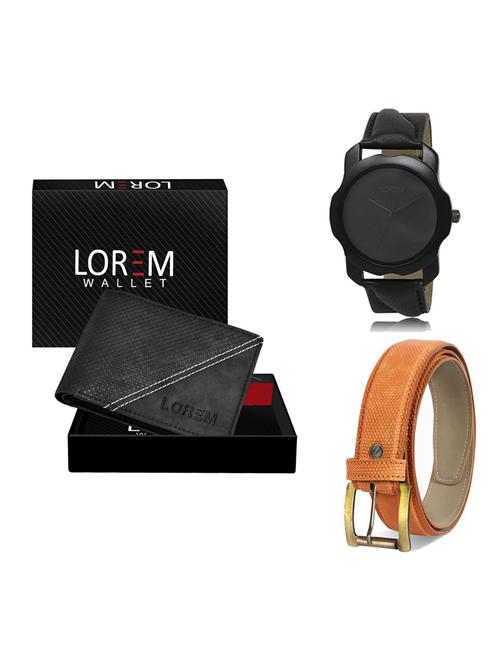 belt, wallet & watch gift combo - 19362901 - Very Small Image - 1