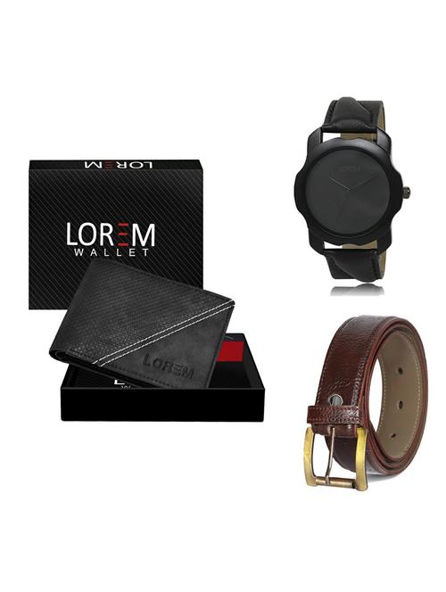 belt, wallet & watch gift combo - 19362903 - Very Small Image - 1