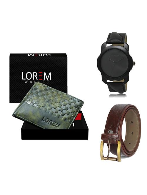 belt, wallet & watch gift combo - 19362912 - Very Small Image - 1