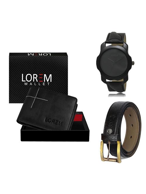 belt, wallet & watch gift combo - 19362917 - Very Small Image - 1