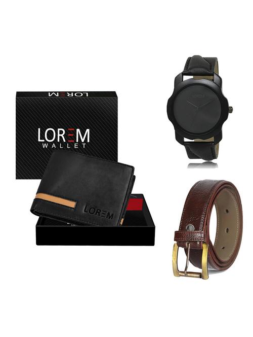 belt, wallet & watch gift combo - 19362924 - Very Small Image - 1