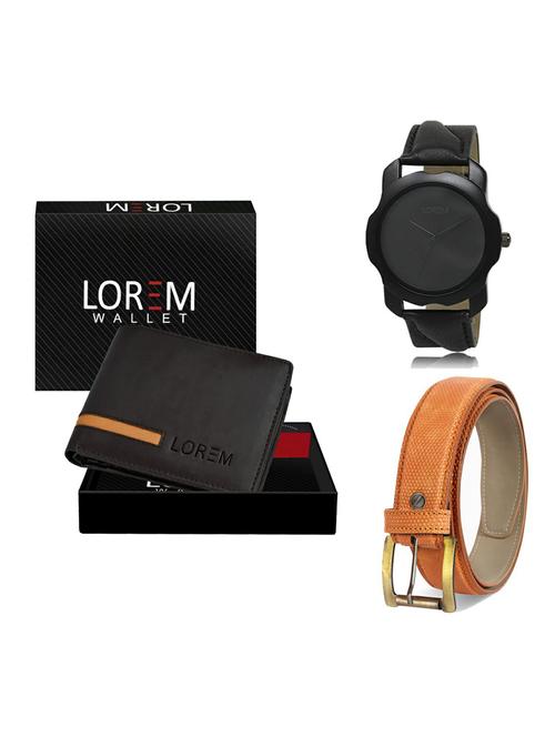 belt, wallet & watch gift combo - 19362925 - Very Small Image - 1