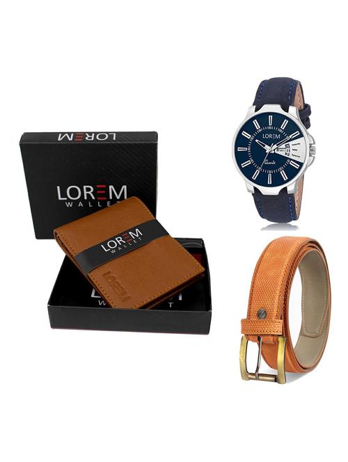 belt, wallet & watch gift combo - 19362940 - Very Small Image - 1