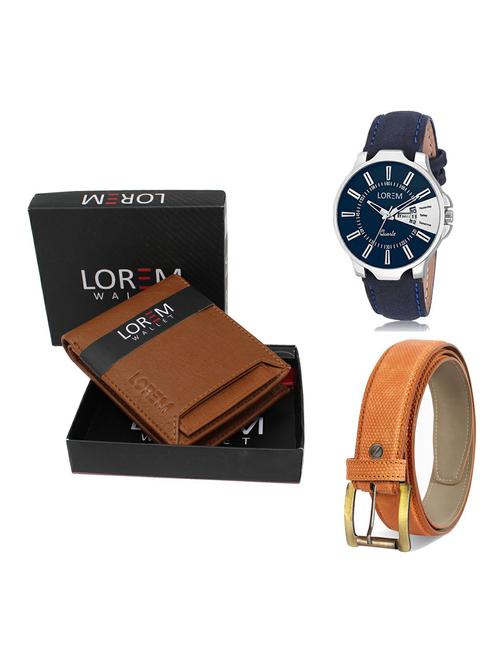 belt, wallet & watch gift combo - 19362943 - Very Small Image - 1