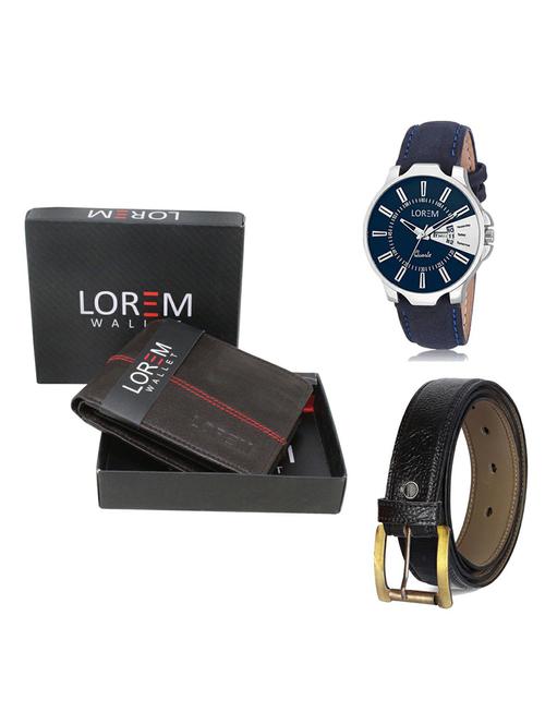 belt, wallet & watch gift combo - 19362953 - Very Small Image - 1