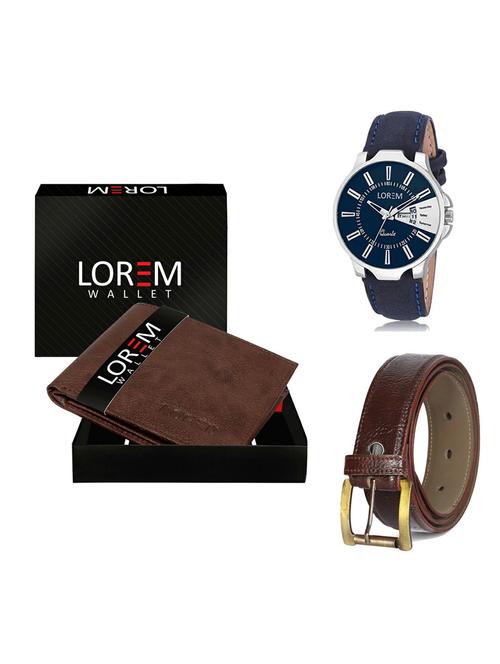belt, wallet & watch gift combo - 19362969 - Very Small Image - 1