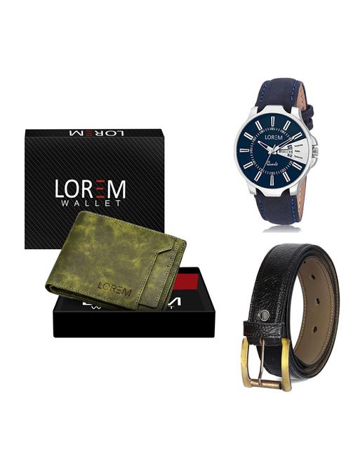 belt, wallet & watch gift combo - 19362980 - Very Small Image - 1