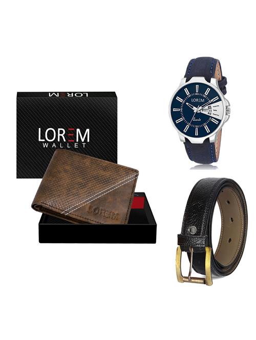 belt, wallet & watch gift combo - 19363028 - Very Small Image - 1
