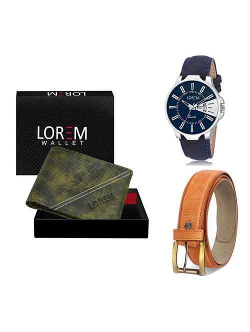 belt, wallet & watch gift combo - 19363033 - Very Small Image - 1