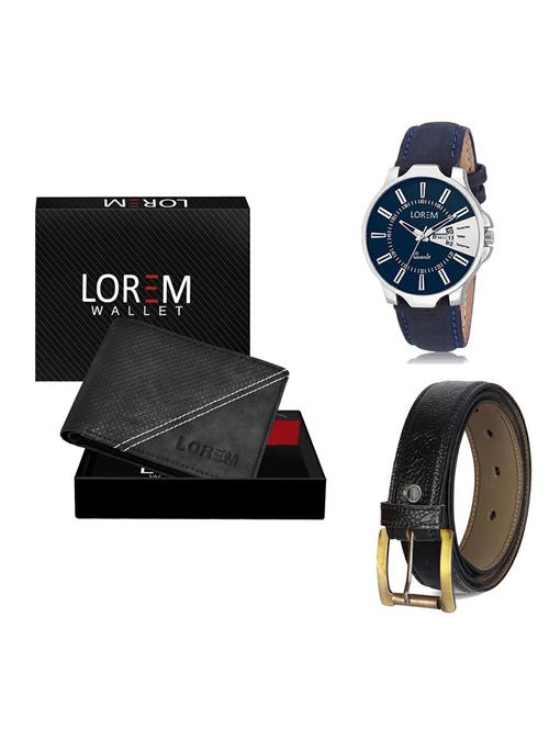 belt, wallet & watch gift combo - 19363037 - Very Small Image - 1