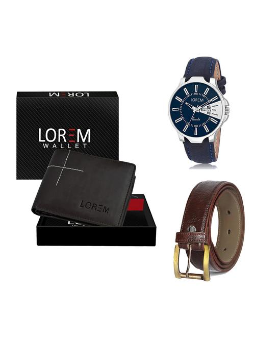 belt, wallet & watch gift combo - 19363056 - Very Small Image - 1