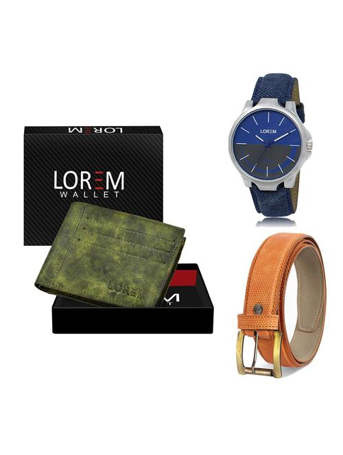 belt, wallet & watch gift combo - 19363117 - Very Small Image - 1